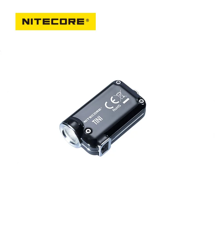Брелок NITECORE TINI SS 2 года гарантии перезаряжаемый брелок с микро-USB 380 люмен нержавеющая сталь капком дизайн премия Китай
