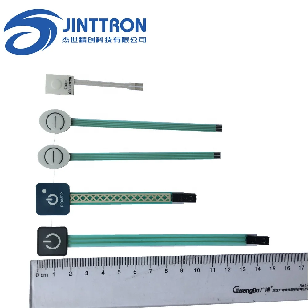 SOS one button pc keyboard two LEDs FPC circuit lexan keypad membrane panel cover for Car and Distress System Products