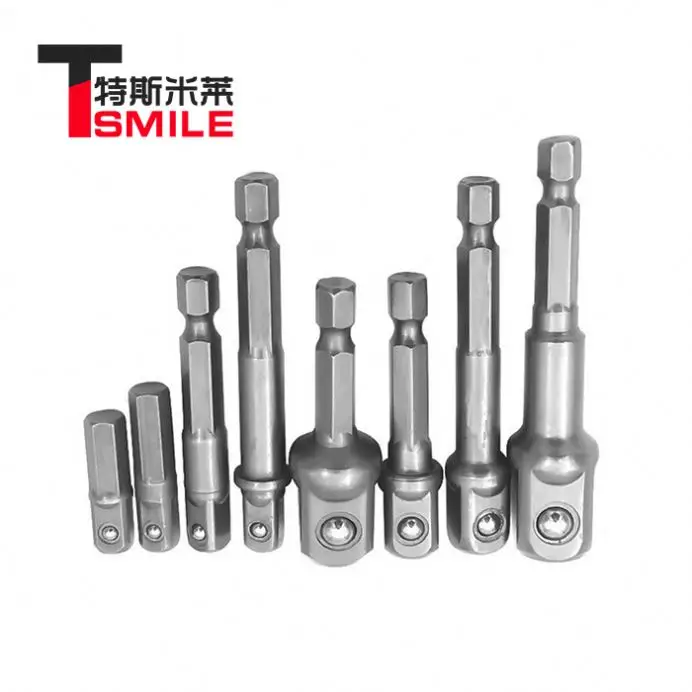Hot Sell Socket Adapter Drill Extension Bit Set Cr-V Hex Shank 1/4. 3/8, 1/2 Inch Drive