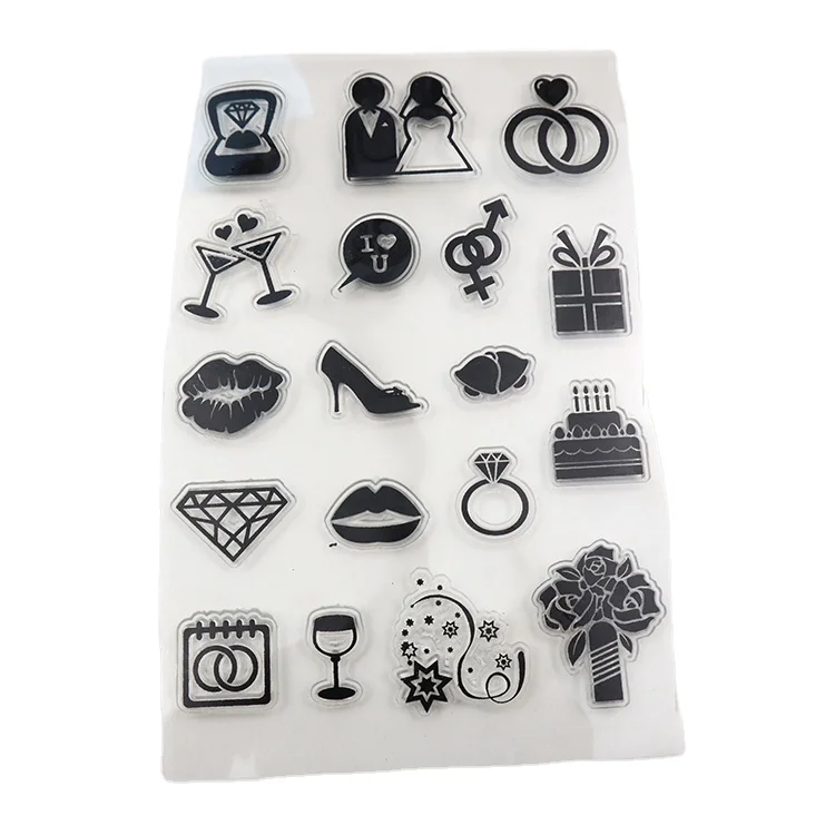 Jewelry diy decoration Soft pvc rubber clear stamps