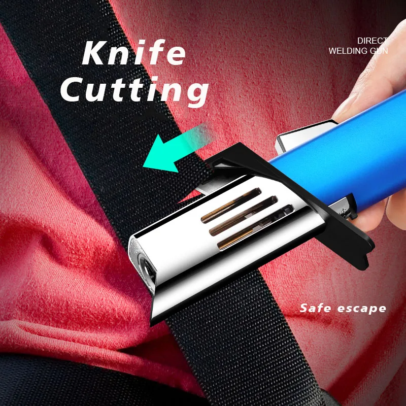 Customized Logo Vintage Design Innovative Multi-Purpose Outdoor Survival Cigar Torch Lighter Refillable Metal Candle BBQ