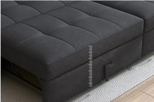 Hot Selling Malaysia Furniture Living Room Soft Fabric Foldable Sofa Cum Bed