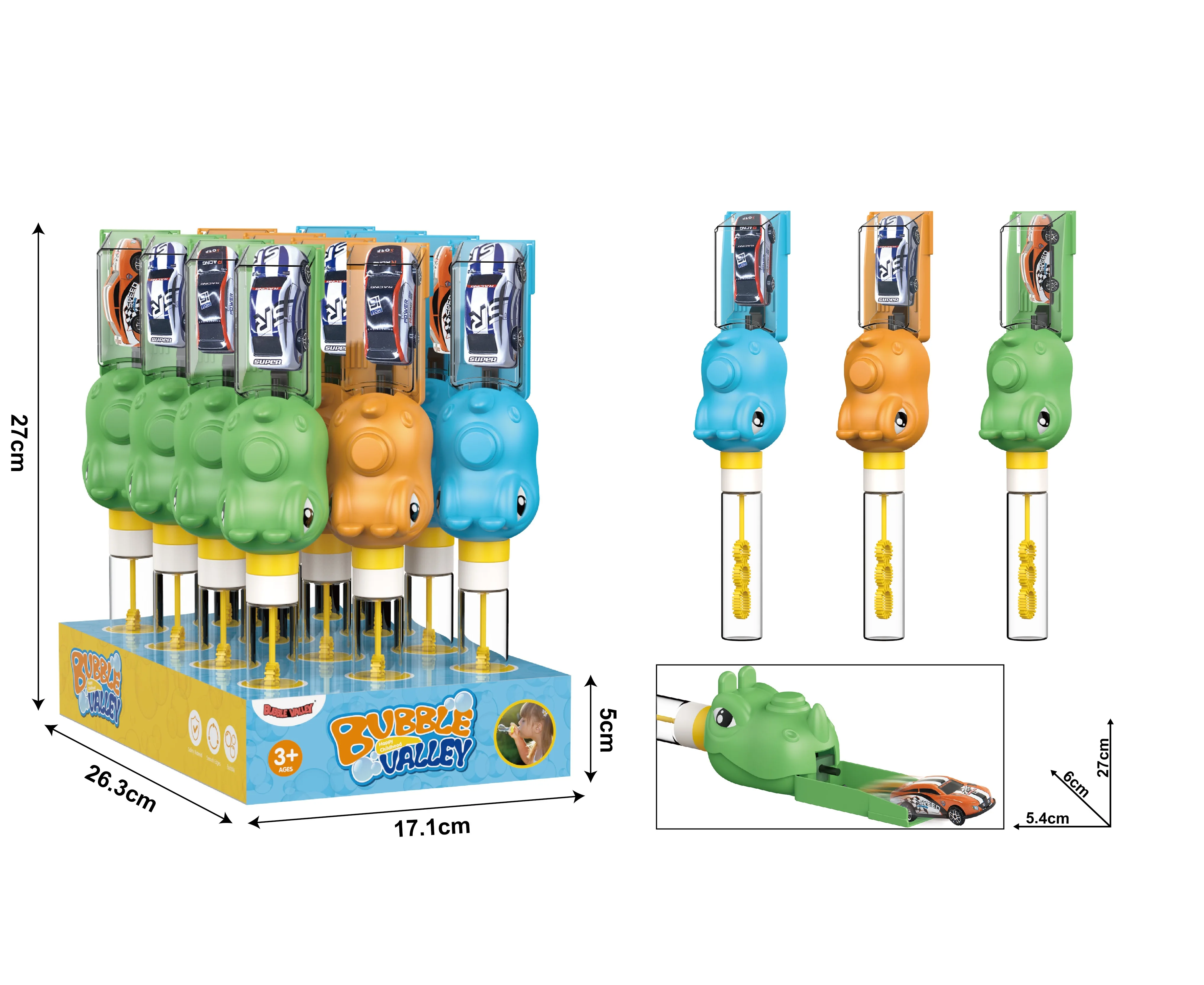 Hot sell Rhino ejection car bubble wand /bubble wand