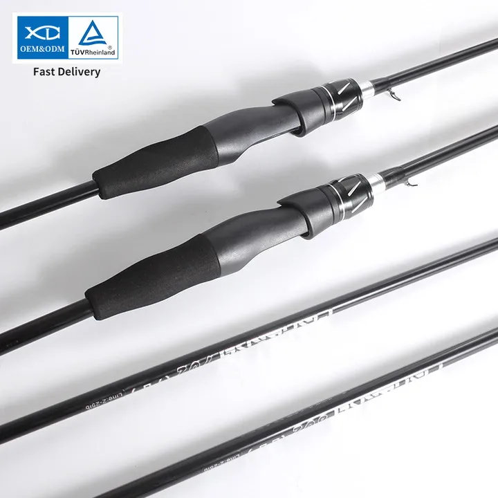 XDL New mold High carbon material 1.8M / 5.91ft ceramic guide 2 sections lure casting fishing rod set china fishing rod