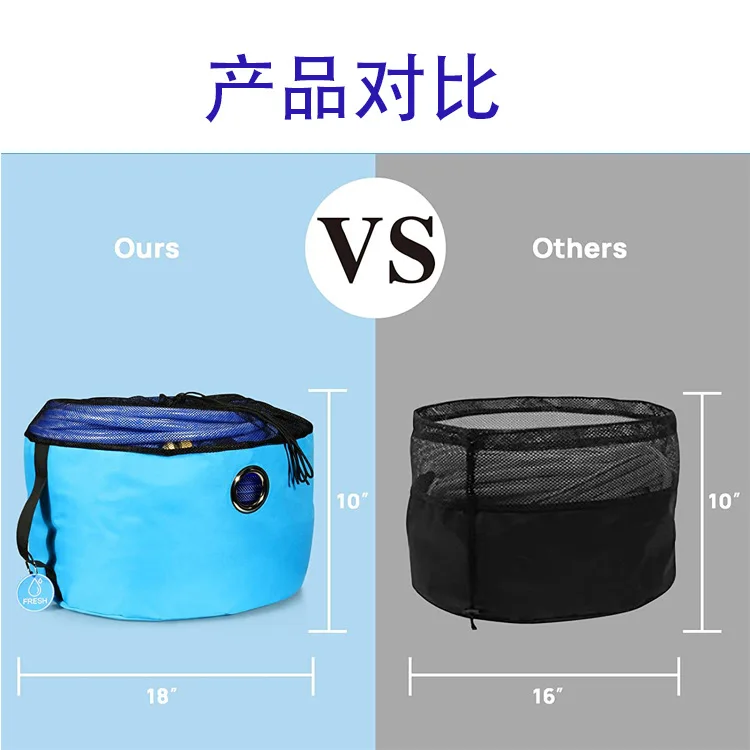 Factory Direct Waterproof RV Equipment Drawstring Storage Bag Utility Bag Different Colors Fresh Water Hoses Organizer Bag