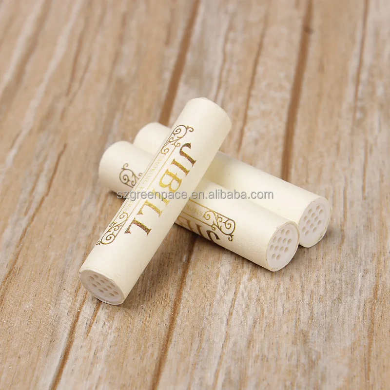 High quality activated carbon filter smoking accessories 8mm Ceramic cigarette filter tips 10pcs per pack