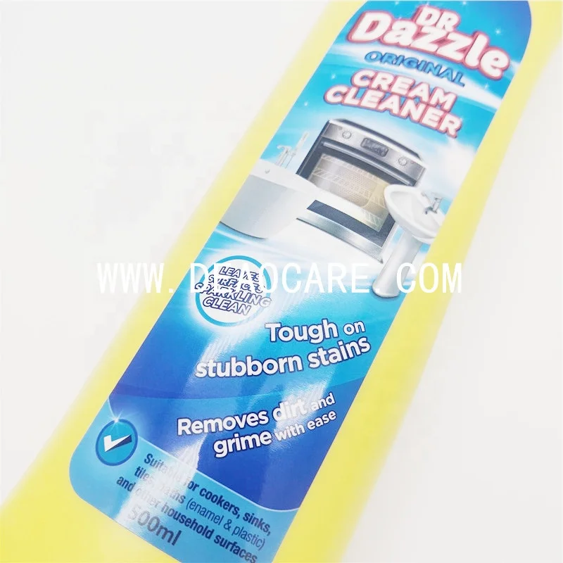 Multi-surface household lemon flavored bath kitchen stubborn stains oil surface active cream cleaning detergent with CIF price