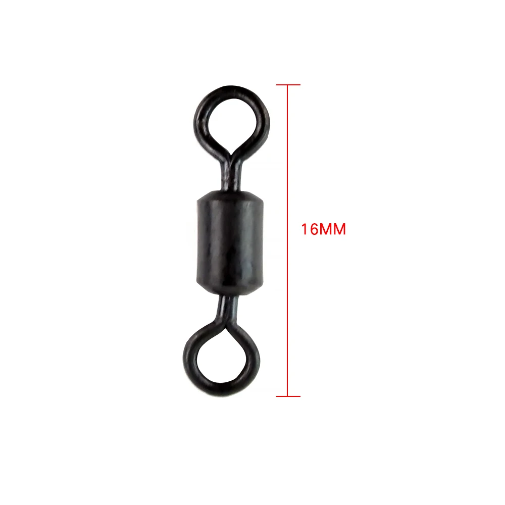 Hirisi Fishing rolling swivels for Carp fishing long body high speed swivel snaps carp terminal tackle 1000pcs in bulk package