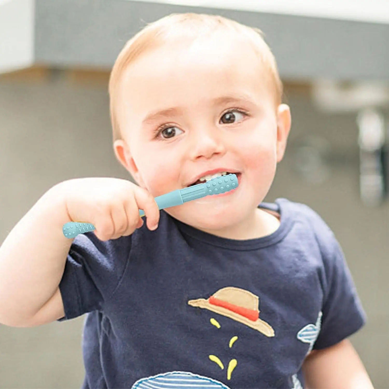 High Quality BPA Free Silicone Baby Teething Tubes Chew Straw Toy Soothing,Tubes Teething Toys for Babies 3-12 Months