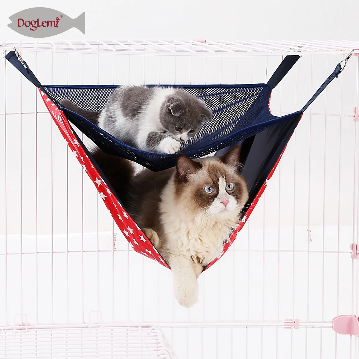 cat hammock Summer Winter New Arrival Eco Friendly Double-Deck Cat Hammock Bed Cat Indoor Pet Hammock