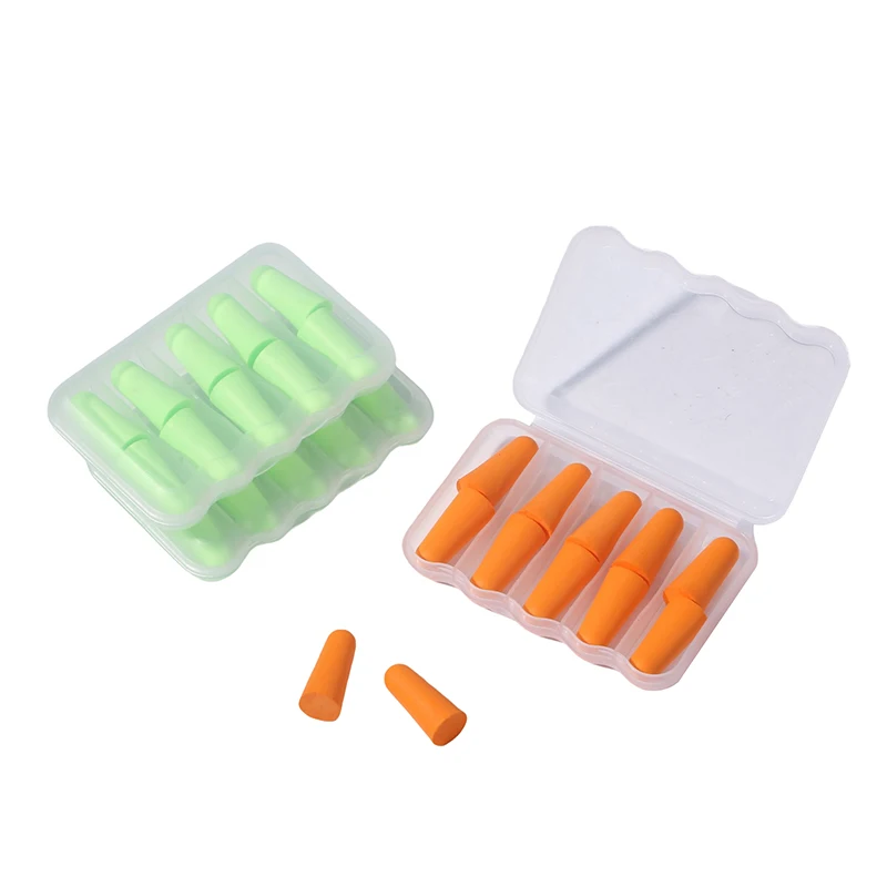 Hot Sleep Moldable Soft Sponge Earplugs Noise For Sleeping Swimming Studying Snoring Concerts sound reducing ear plugs
