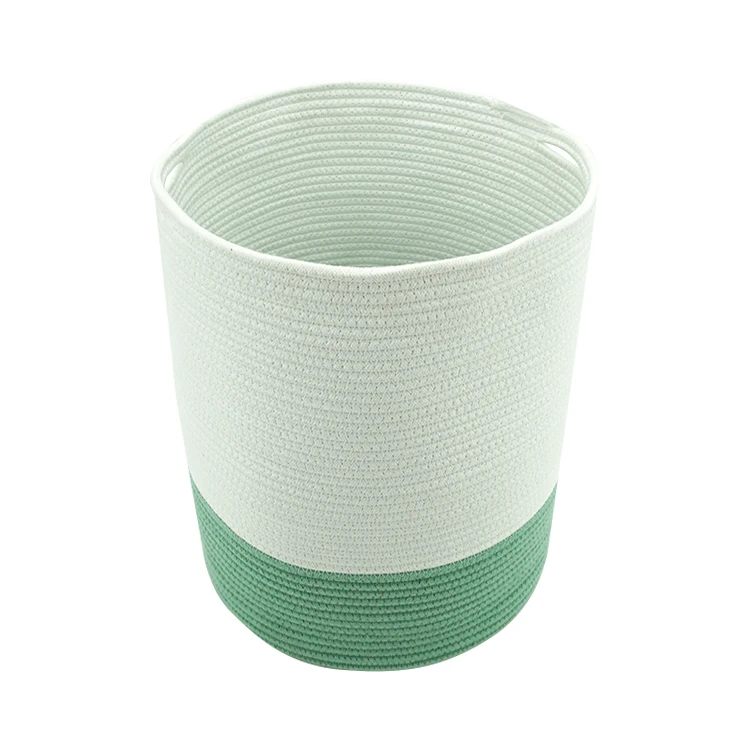 Extra Large 100% Natural Cotton Rope Woven Storage Basket for Storage Cotton Laundry Basket Blankets Toys