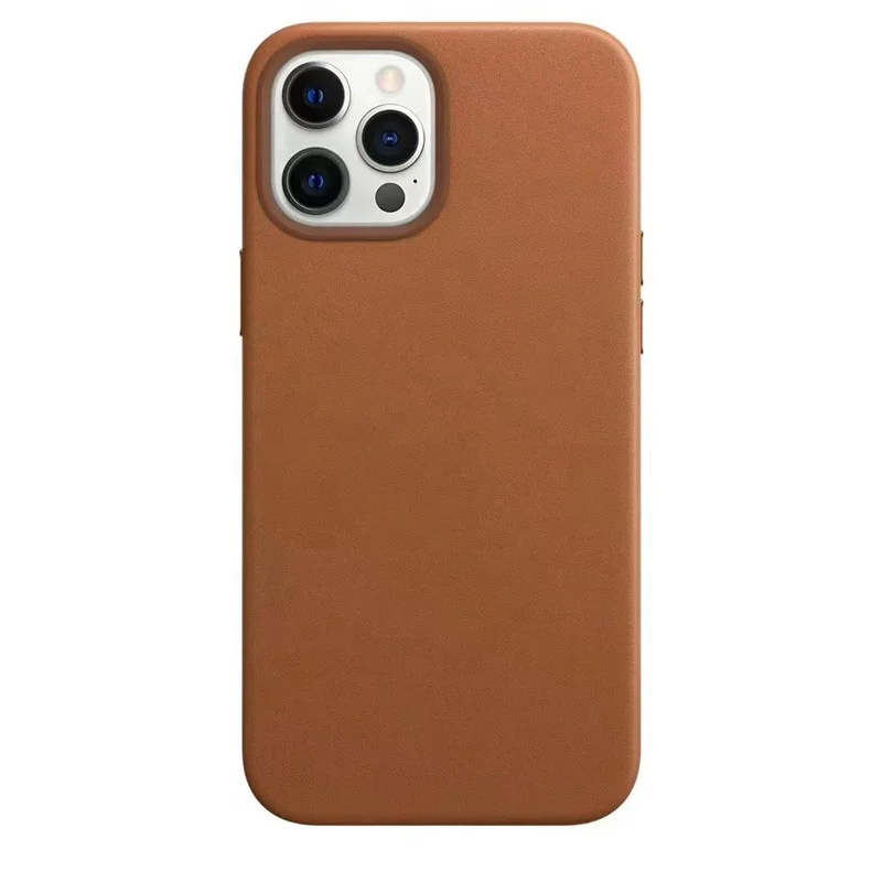 2020 New magnetic wireless chargers back cover for iPhone 13 12 Pro max for maggsafe PU leather phone case