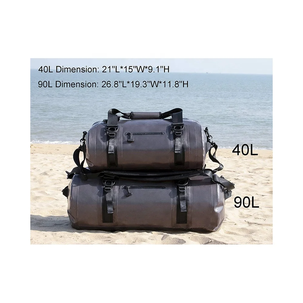 Tank Motorbike Duffle Rear Bag Motorcycle Dry Saddle Duffel Tail Bag for Motorcycle Custom 40L/80L Durable Roll Top Waterproof