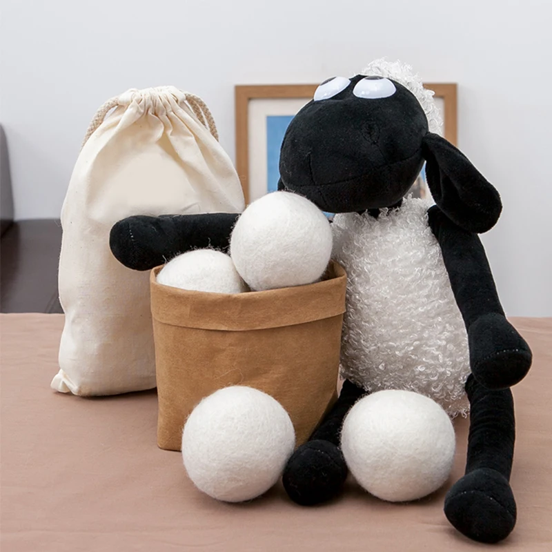 Best Selling Products 2025 New Trending in USA private label Organic Wool Dryer Balls for Laundry Washing Machine