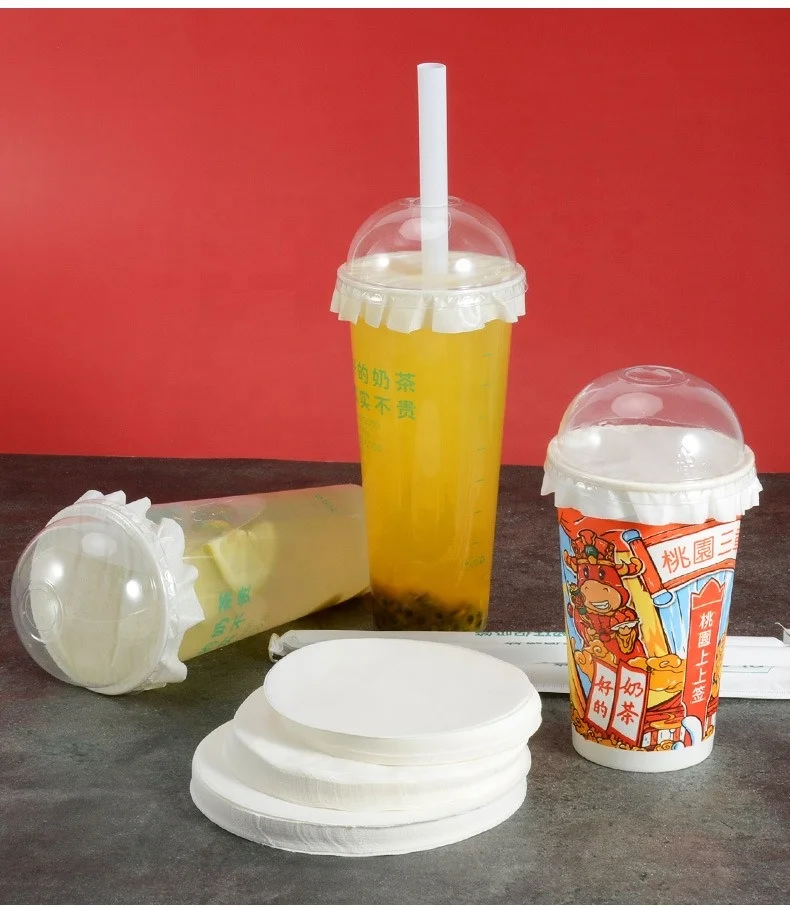 Food-Grade Disposable Leak-Proof Paper Sheet for Milk Tea Coffee and Oil Waterproof Drink Sealing Mat for Hotels Restaurants