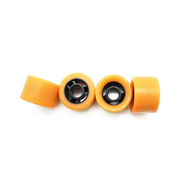 Customs Color Core PU Casting Wheels 63mm Polyurethane Pro quad roller skate Wheels For ski Side set Skateboard Wheels