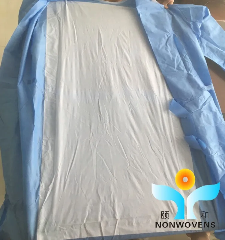 SMS/SMMS/SSMMS Nonwoven Fabric for Sterilized Medical Reinforced Surgical Gown with 3Anti Treatment