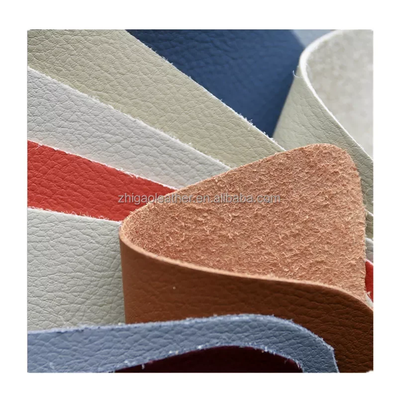 Eco friendly leather fabric Litchi Microfiber leather synthetic leather for car seat automotive interior Materials