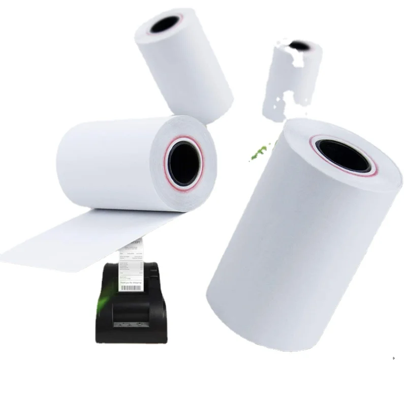 High Quality Small Tube Core Paper Roll 57x40 80x40 57x30 80x30 57x50 Thermal   from Factory Cash Register  White