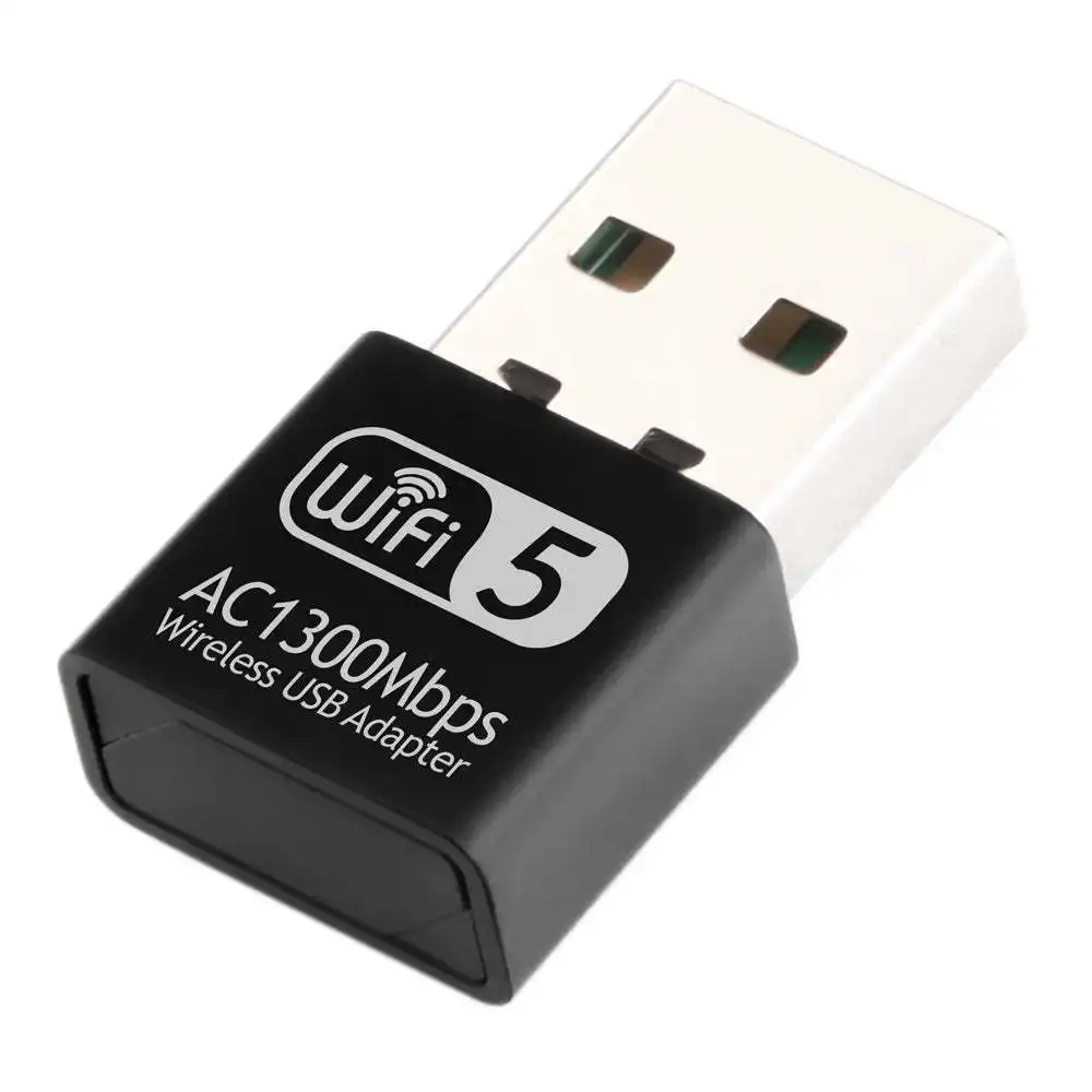 Двухдиапазонный Wi-Fi адаптер AC1300 USB 1300 Мбит/с антенна 5 ГГц Ethernet ПК беспроводной Lan ключ переменного тока приемник