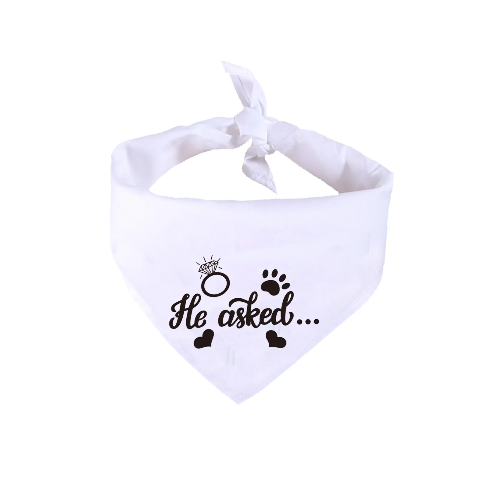 Wholesale Logo custom white blank plain polyester sublimation print dog scarf bandana