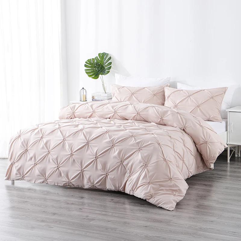 Embroider Luxury Decorative Bedding Set Designs Bed Runner Queen King Adult Duvet