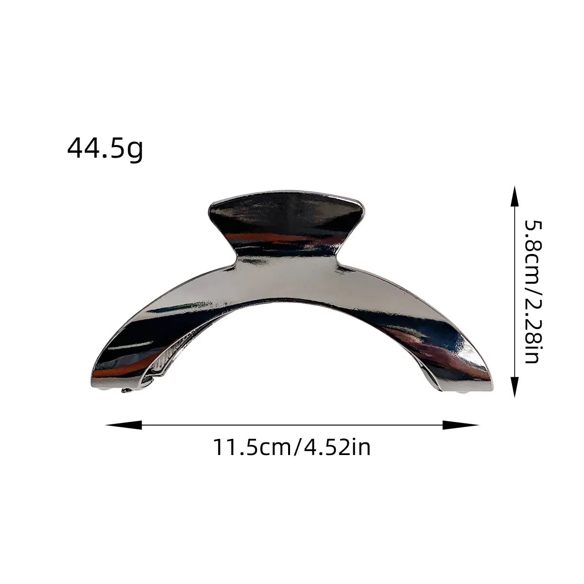 KUACHI European And American Large Metal Hair Claw Clips For Women Fashionable And Elegant Custom Hair Clip Metal