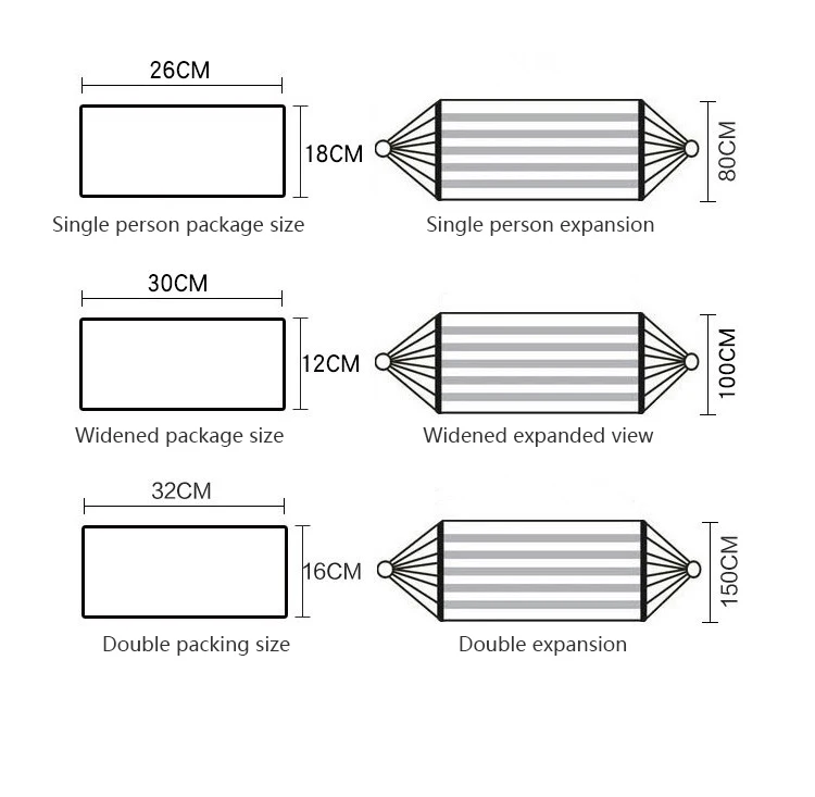 Fast Delivery Custom Double And Single Outdoor Folding Knit Hammock Camping Boho Style Camping Hammock Swing