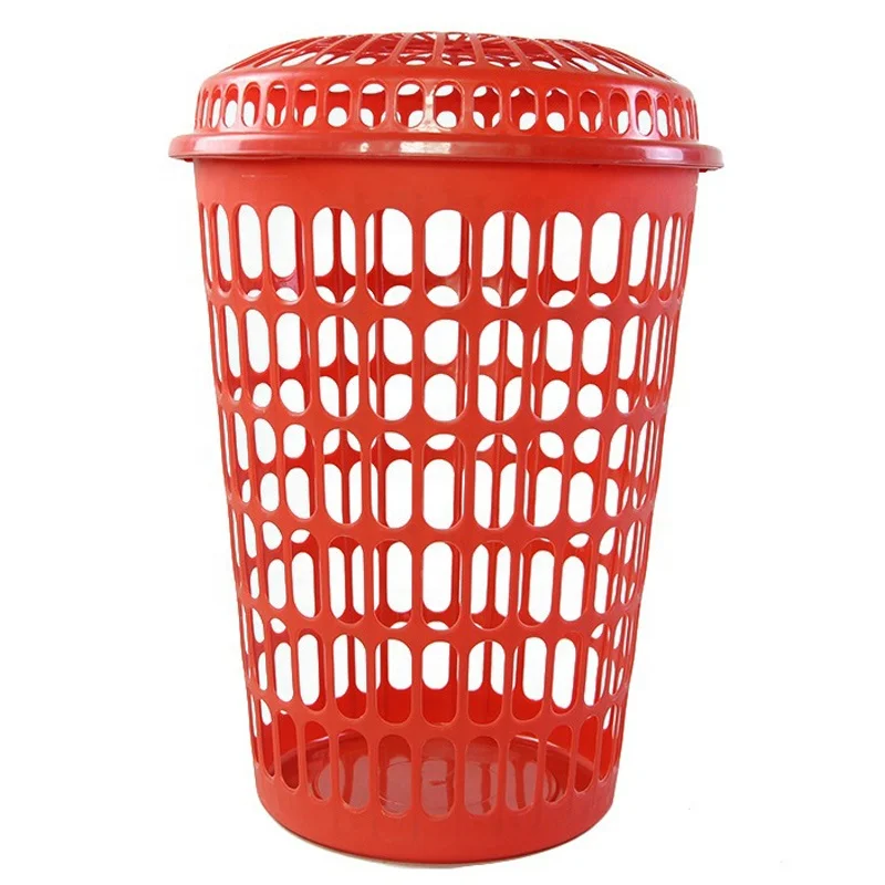 50 Lightweight Laundry Baskets Plastic Large Round Baskets with Removable Lid  Laundry Hampers