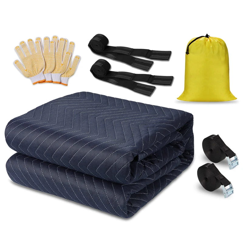 Multifunctional flame retardant recycle cotton filling nonwoven moving Moving blanket for wholesales