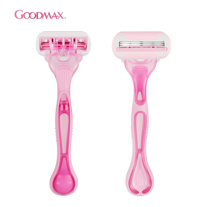 GoodMax Disposable Hotel Safety Sweden Stainless Steel Triple Blade Women Facial Shaving Razor
