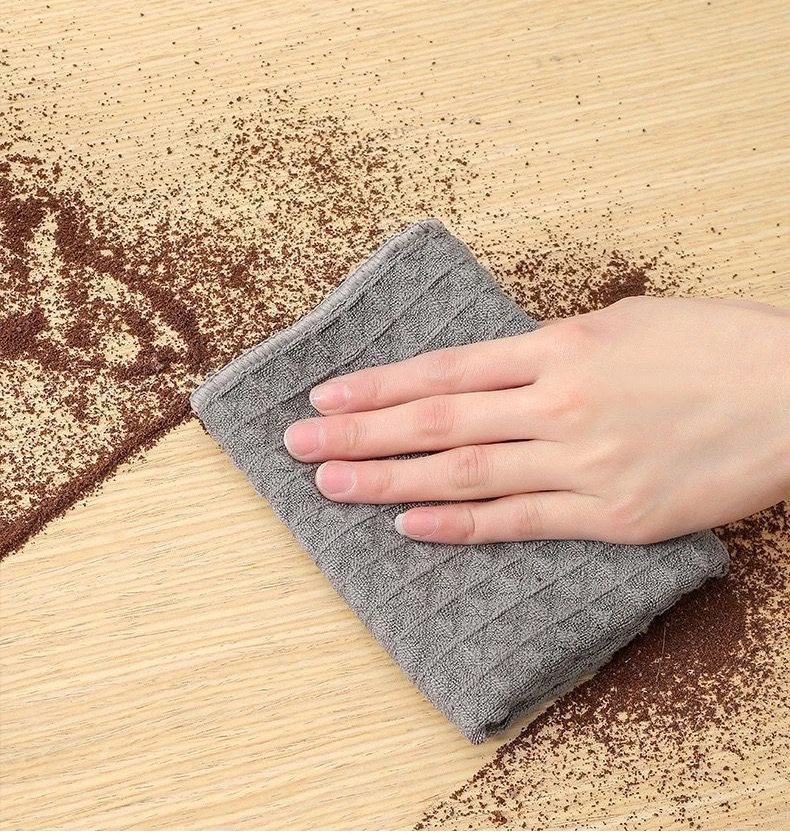 DS2619 Microfiber Cleaning Cloth Kitchen Dish Cloths Rags Quick Drying Towel Lint Free Bath Towel Waffle Weave Microfiber T