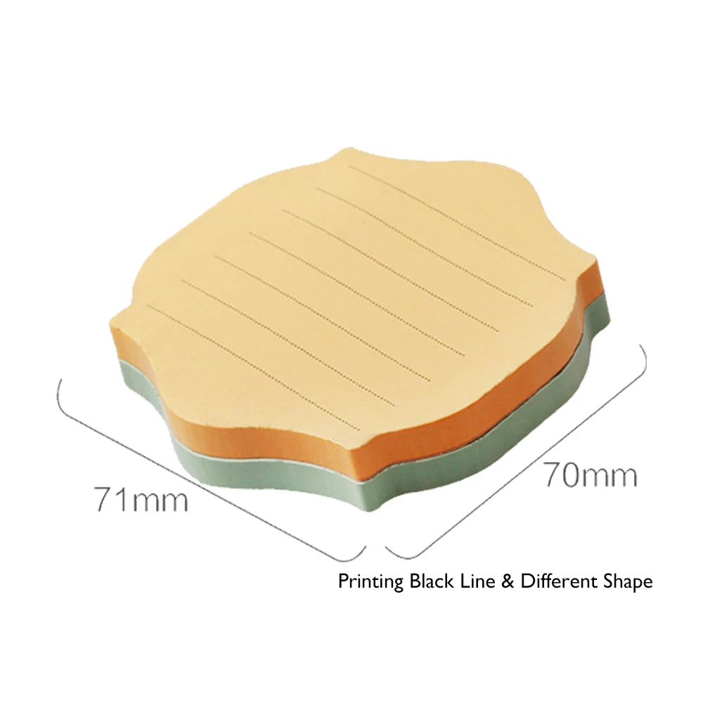 Custom High Quality Stationery Lined Memo Self-Sticky Post Notes Pad at Office