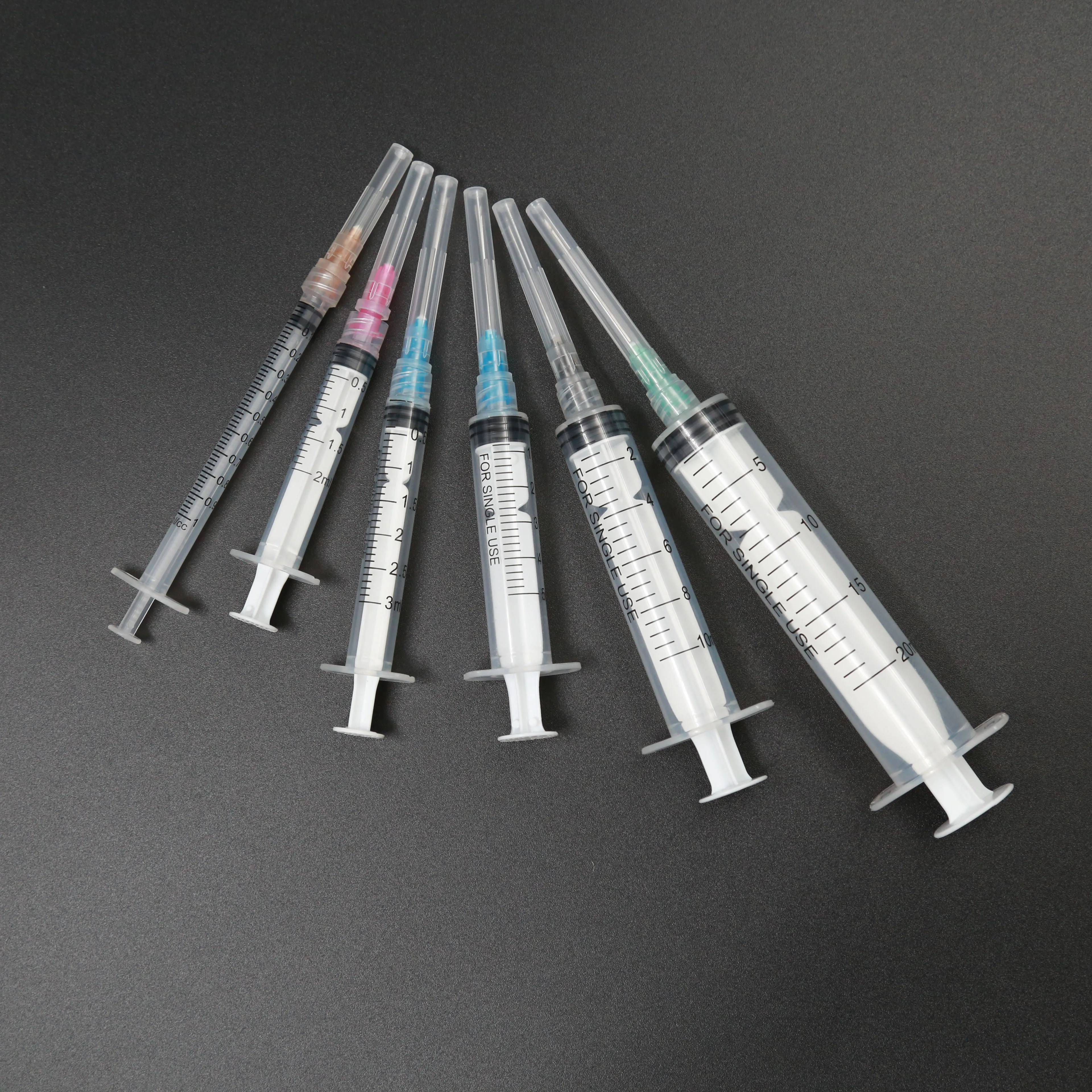 Одноразовый медицинский пластиковый шприц Luer Lock с иглой 21 г, 28 г ISO CE