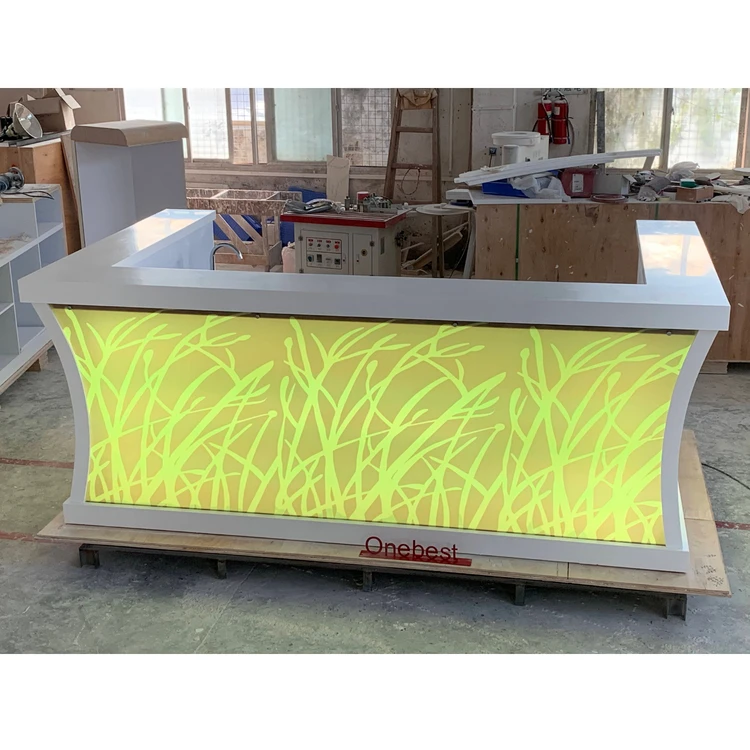 white led bar counter