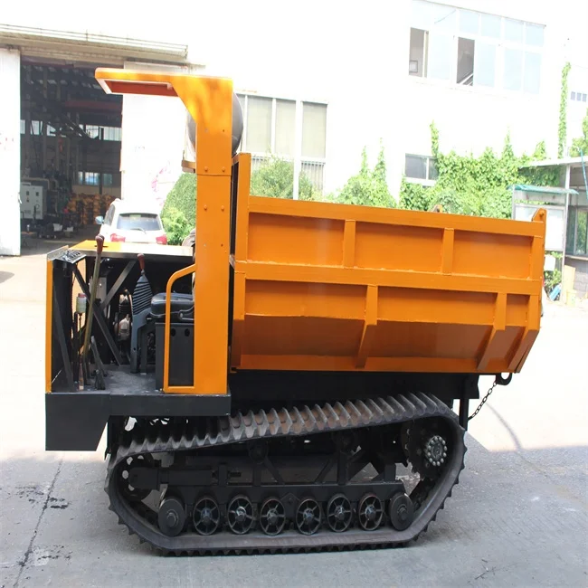 Hydraulic palm transport  eight ton crawler truck diesel mini dumper for sale