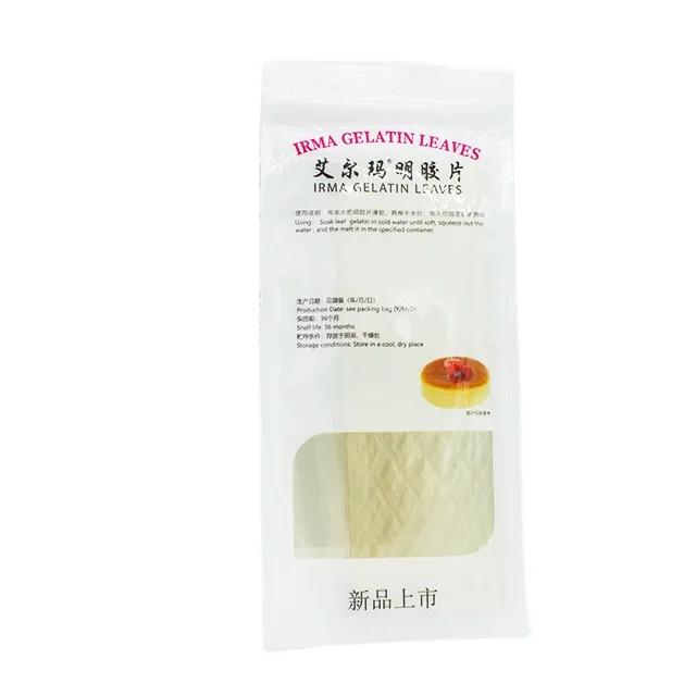 
Chinese spot China manufacturer high-quality ODM&OEM 5g/leaf/sheet gelatin sheets 