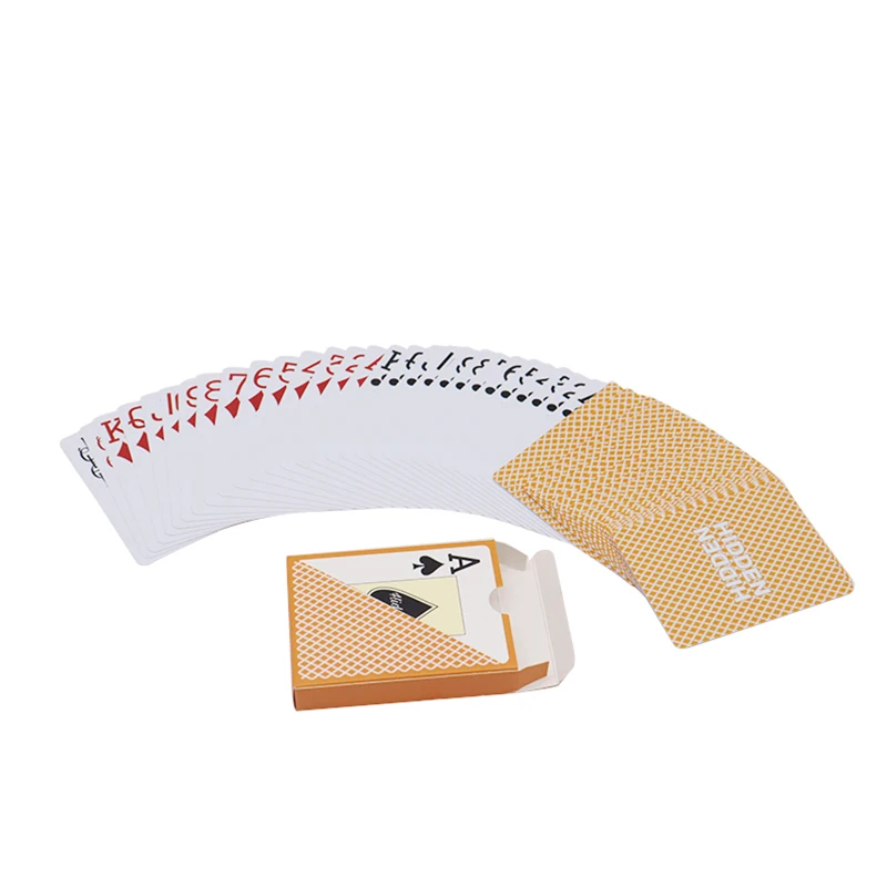 Custom printing 0.30~0.32mm PVC playing cards Wholesale 100% waterproof durable plastic poker cards