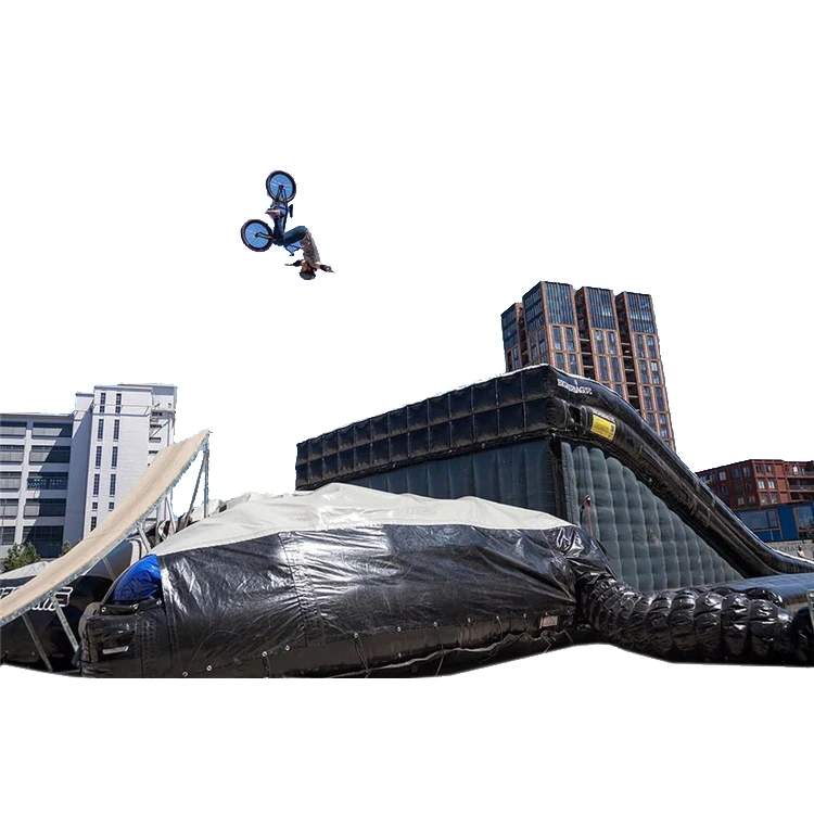 Hot Sale Outdoor Big  Bmx Sport Mountain Bike Freestyle Ski Stunt Airbag Inflatable Air Bag for Snow Skiing