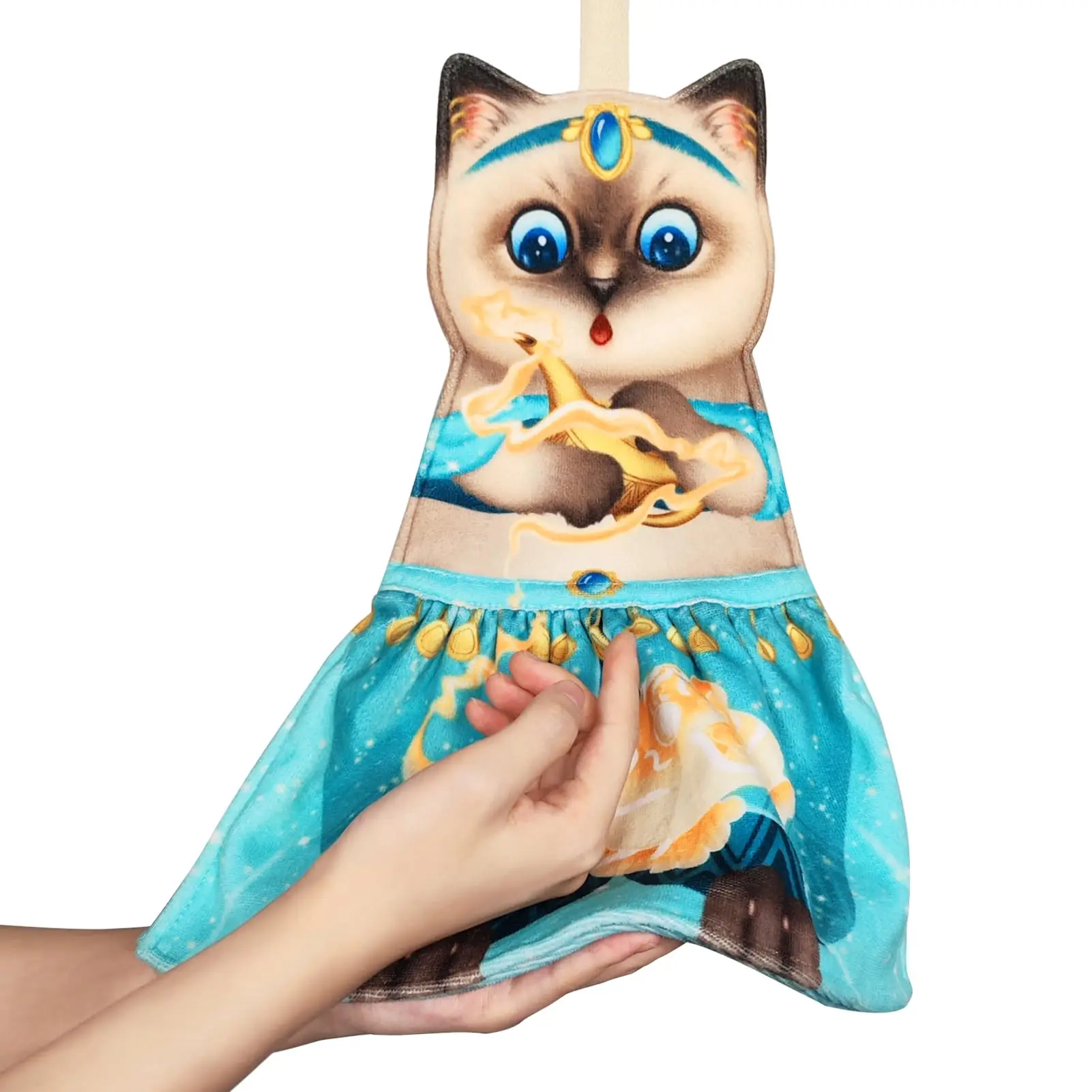 Trending Products 2024 New Arrivals Gifts for Pet Lovers Cat Shaped Towel Super Absorbent Cat Towels