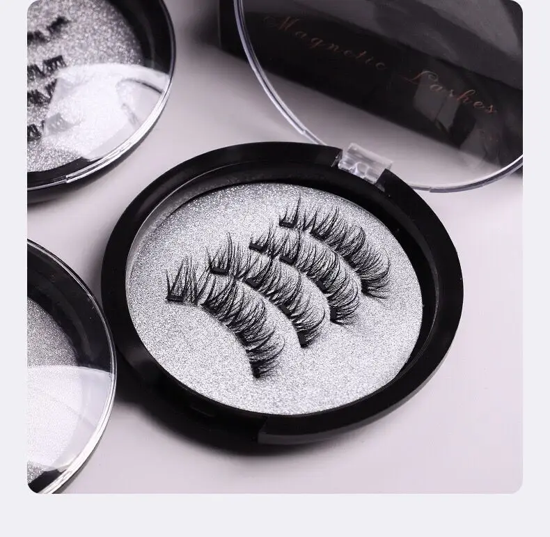 private label full lashes Christmas Magnetic liquid eyelash for Own Brand 5 Magnet Magnetic Lashes Magnetic Eyeliner Set