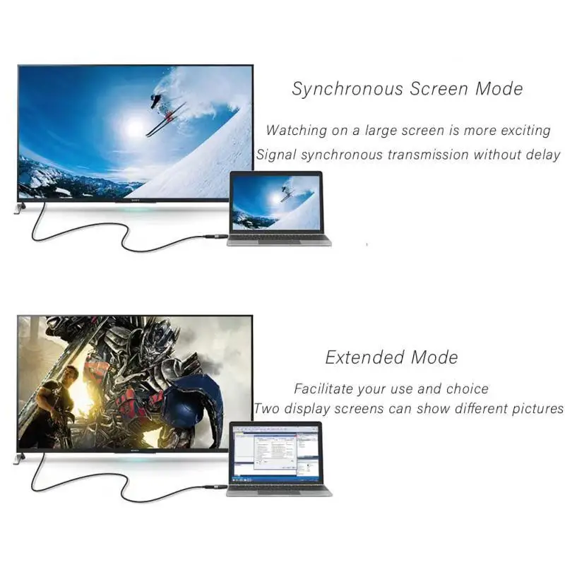  2020 Новый Разработанный Кабель с разъемом USB типа C для HD-MI 4K @ 30 Гц мини брелок адаптер видео