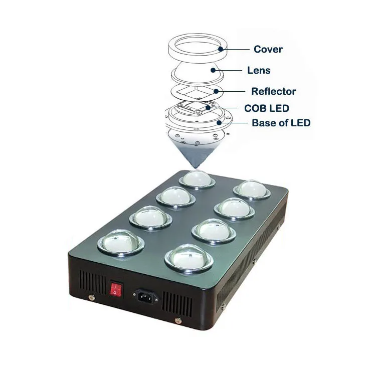 Top Rated Weixinli 1000w LED COB Grow Light with Remote/Switch ETL Listed