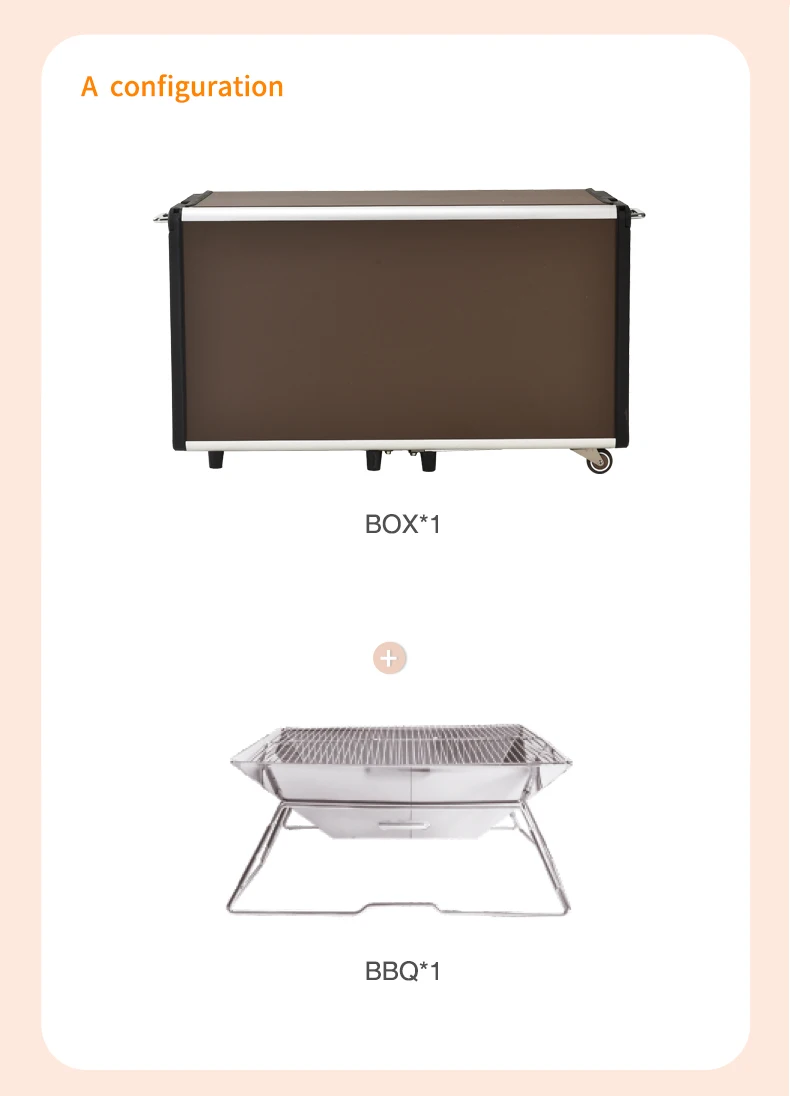 BULIN C650 Bbq Travel Accessories Picnic Camping With Roof Top Tent Outdoor Camping Mobile Kitchen