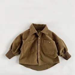 Top Leader Autumn Baby Girl Boy Clothing Jacket Infant Clothes Top Suits Casual Sport Shirt Coat