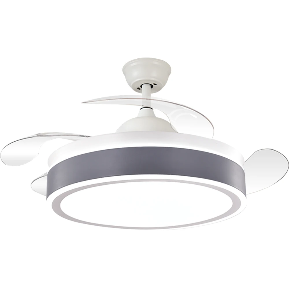 Breezelux Hot Selling Chinese Children Lights Ceiling Fan Retractable Blade Ceiling Fan With Light