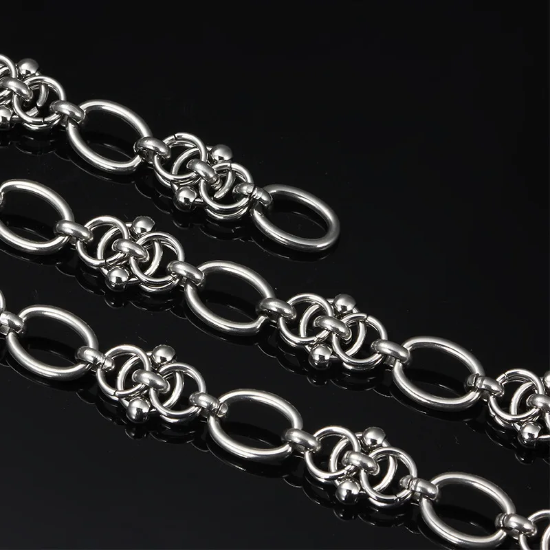 Personalized Popular New Creative DIY Handmade Chain Stainless Steel Necklaces For Men