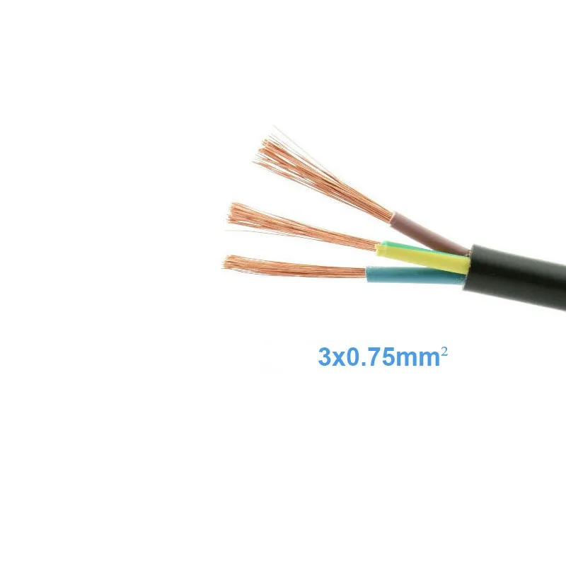 
1.5M US Power Wire Cable 3x0.824mm 2 Pure Copper 3 core Power Wire Cable for Electric Sockets Home Appliance 