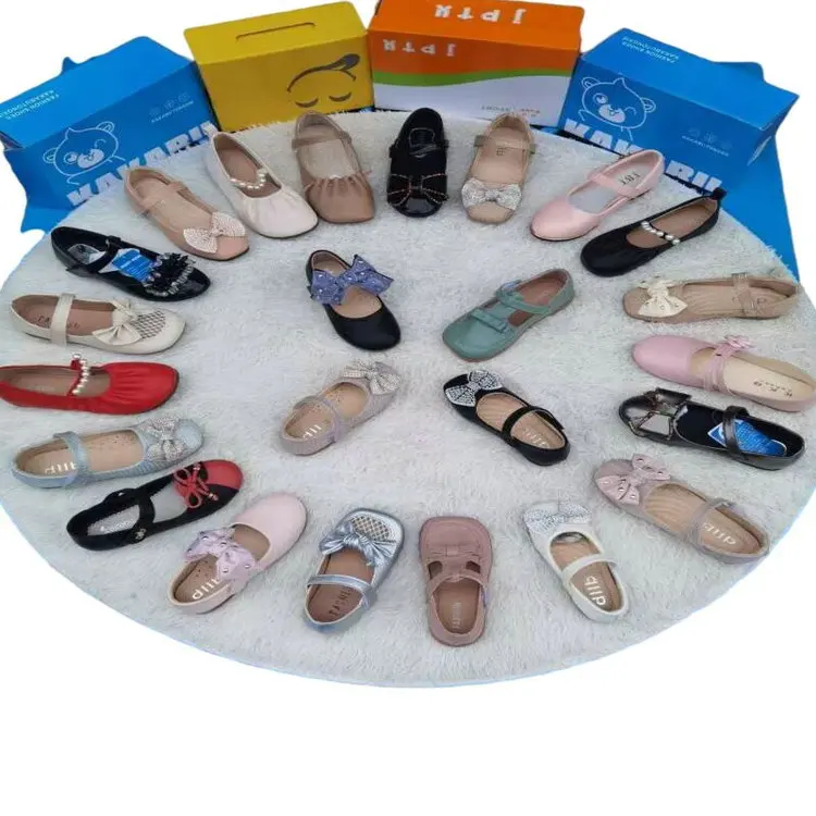 3 Dollar Model YH-ZJX006 Size 15-26 Fresh Assorted Patterns baby girl dress safety running stock shoes with many colors